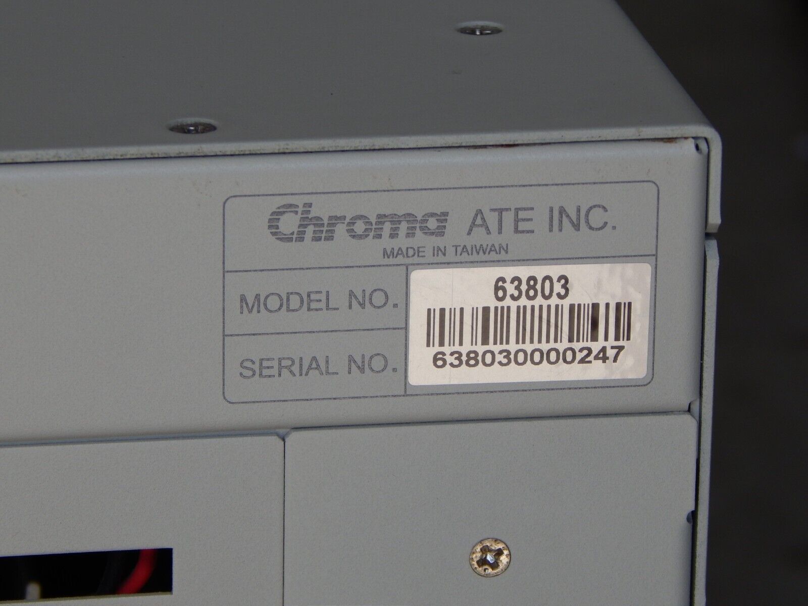 Chroma 63803 Programmable AC/DC Electronic Load 3.6kW/36A/350V, 1 in stock Chroma 63803 Programmable AC/DC Electronic Load 3.6kW/36A/350V, 1 in stock
